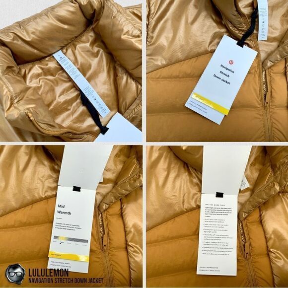 LULULEMON NAVIGATION STRETCH DOWN PUFFER JACKET IN SPICED BRONZE WOMEN’S SIZE 8 - Picture 8 of 16